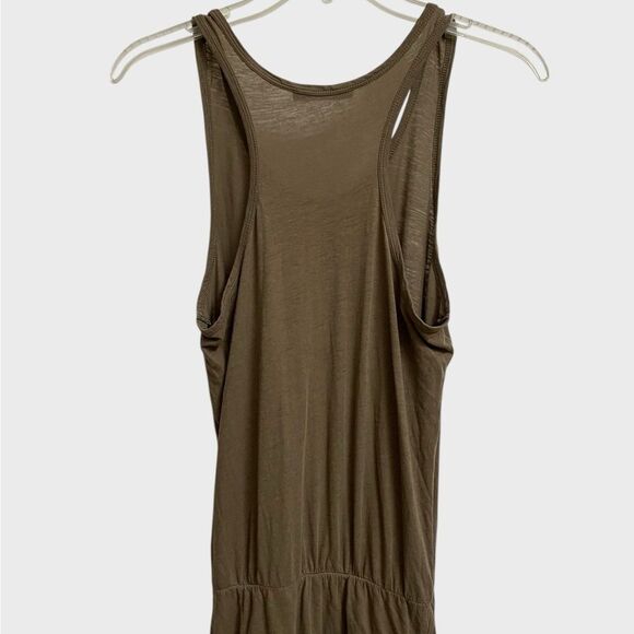 ALLSAINTS Toby Racerback Dress in Khaki Green Women's Size M Minimalist Grunge - Picture 12 of 16